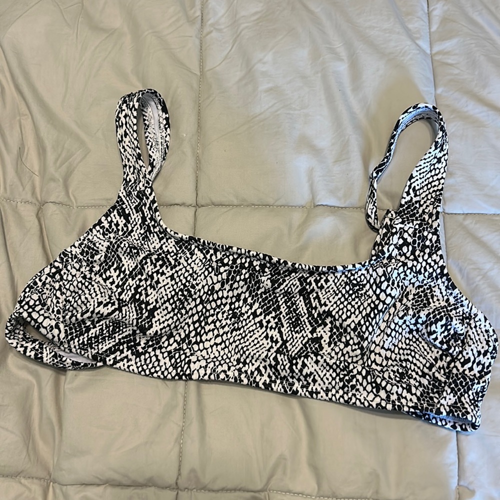 Snake skin bikini top